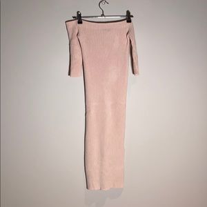Helmet Lang XS - soft pink above knee length dress